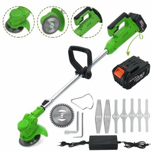 Electric Cordless String Grass Триммер Cutter Сад Edger + батарея 1/2