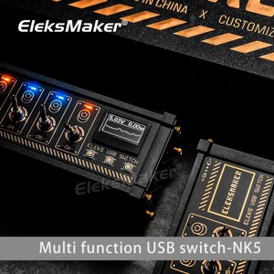 EleksMaker NK2 USB-переключатель Независимый кнопочный переключатель Ретро позолота Сервировка стола Sense of Ceremony