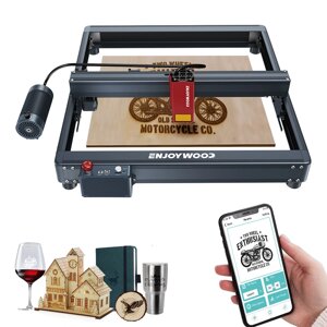 ENJOYWOOD E20 20W Upgrade Laser Engraver with Air Assist System 24000mm/min 130W Diode DIY Laser Engraving Cutting Machi