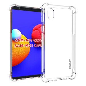 Enkay для Samsung Galaxy A01 Core / M01 Core Чехол с подушками безопасности с защитой от отпечатков пальцев, не желтый,