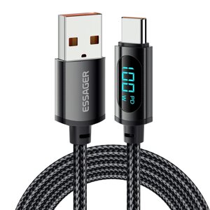 ЭССАГЕР 7A/PD 29 Вт/PD 100 Вт Type-C к USB A/Type-C/iP цифровой кабель для быстрой зарядки Дисплей для Samsung Galaxy S2