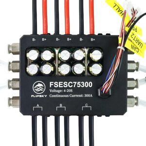 Flipsky FSESC 75300 84V High Current 350A ESC with Aluminium Чехол Корпус с водяным охлаждением для E-Foil Fighting Robo