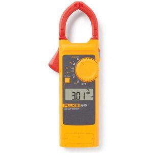 Fluke 301D 600A Цифровой измеритель переменного/постоянного тока Зажим Тестер напряжения Вольтметр 600A с сопротивлением