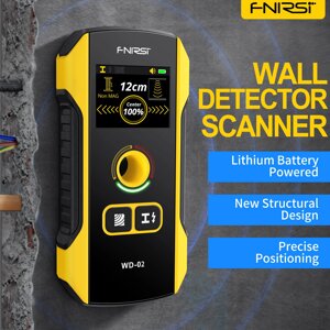 FNIRSI WD-02 Металлоискатель Настенный детектор Сканер Деревянные провода переменного тока Металлические трубы Обнаружен