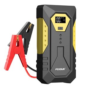 FOXSUR 26800 мАч Пусковое устройство Power Bank 12 В 800A Пиковый ток Авто Блок питания для аварийного запуска с Светоди