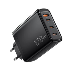 [Gan tech] essager JT-G120B 120 вт 4-портовое зарядное устройство USB PD 120 вт 3 * USB-C PD2.0 3.0 PPS USB-A QC2.0 3.0