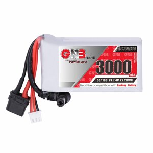 Gaoneng GNB 7.4V 3000mAh 5C 2S LiPo Батарея DC5.5/XT60U Разъем для Fatshark Очки