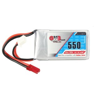 Gaoneng GNB 7.4V 550mah 80/160C 2S lipo батарея разъем JST для RC дрон