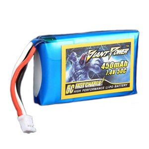 Giant Power 2S7.4V 450mAh 50C липо аккумулятор батарея для электронной E-flite лезвии 130X