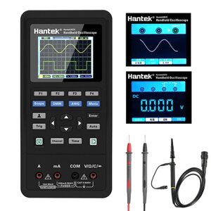 Hantek 3in1 Цифровой Осциллограф+Waveform Generator+Multimeter Portable USB 2 Каналs 40mhz 70mhz LCD Display Test Meter