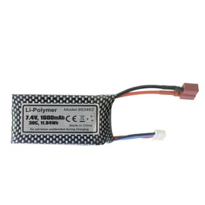 HBX 901 901A 903 903A 905 905A 1/12 RC Авто Запасной 7,4 В 1600 мАч 30C 2S T Pug Lipo Батарея Запчасти для моделей автом