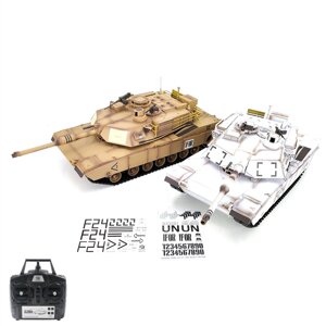 Heng Long 3918-1 7.0 US M1A2 1/16 2.4G RC Tank Battle Infrared Launch RTR Vehicles Smoking Sound Toys Models