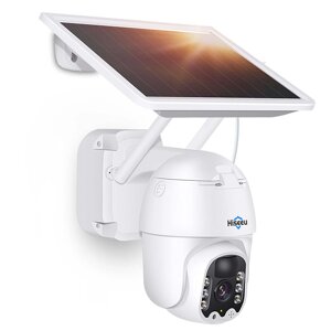 Hiseeu WTDA03 3MP WiFi Monitoring Камера with Solar Panel Outdoor PTZ Security Cam PIR Human Detection 2-way Audio APP P