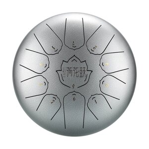 Hluru D Major 10 "11 Note Steel Tongue Drum Lotus Drum Handpan Tank Drum Музыкальный инструмент