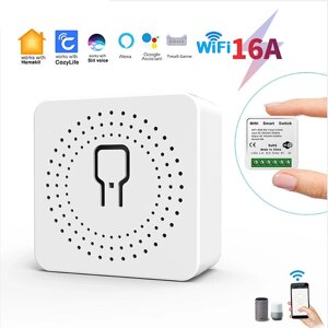 Homekit 16A Wi-Fi Smart Home Switch Расписание обратного отсчета времени Телефон Дистанционное Управление Голосовое упра