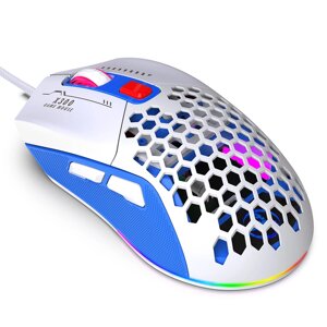 HXSJ X300 Проводная киберспортивная Мышь RGB 1200/1600/2400/3200/4800/7200 точек на дюйм 6-клавишная макропрограмма для