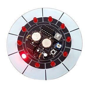 Игра Lucky Draw Circuit Набор LED Лампа Wheel of Fortune DIY Электронные настольные игрушки