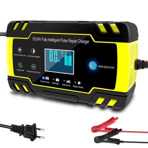 IMars 12/24V 8A/4A Touch Screen Pulse Repair LCD Зарядное устройство For Car Motorcycle Lead Acid Battery Agm Gel Wet