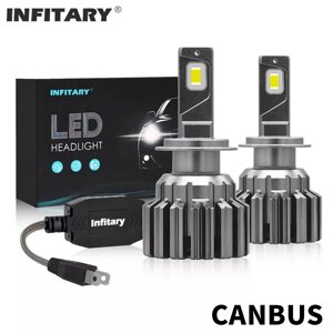 Infitary LED Авто Лампы для фар грузовиков 130W 5600LM 12V 24V H7 H4 На автомобильных лампах Супер яркий свет