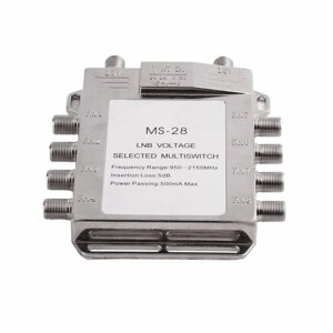 Jasen JS-MS28 2 в 8 Спутниковый многопользовательский спутник Diseqc Switch Антенна Flat LNB Switch