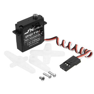 JX Servo PDI-HV0903MG 9,4 г высокого крутящего момента Цифровой стандарт Сервопривод Для модели RC 2 шт.