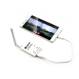 Каждый ROTG01 Pro UVC OTG 5.8G 150CH Full Канал FPV Receiver W/Audio For Android Smartphone