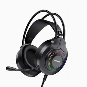 Lenovo ThinkPlus G20 Игровая гарнитура 3,5 мм USB7.1 Surround Sound HIFI Стерео Colorful Light Gamer Наушники с микрофон