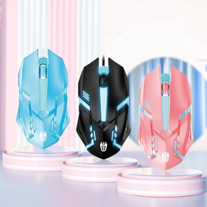 LEORQEON V0 Wired Game Mouse RGB 1200 DPI Gaming Mouse USB Wired Gamer Mice for Desktop Computer Laptop PC