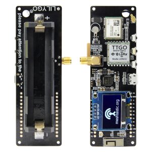 Lilygo TTGO meshtastic T-beam V1.1 ESP32 433/915/923mhz wifi bluetooth ESP32 GPS NEO-6M SMA 18650 battery holder with O