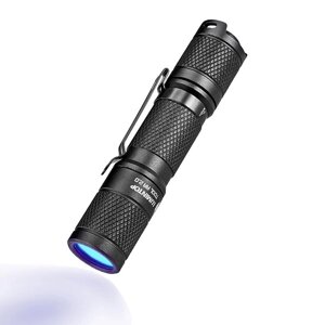 Lumintop Инструмент AA UV 2.0 Ультрафиолетовый фонарь UV Фонарик 2 режима, длина волны 365nn Black Световой фонарь 14500