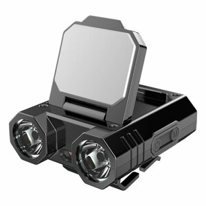 Мини заряжаемая головная лампа XPE Hat Clip Light с бесступенчатой регулировкой яркости и перезаряжаемым светодиодным фо