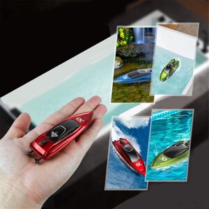 Mini Дистанционное Управление High Speed RC Лодка Led Light Palm Speed Лодка Летняя водная игрушка Бассейн Игрушка