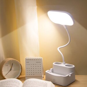 Многофункциональный LED Письменный стол Лампа Удобный для глаз письменный стол для чтения Учебный стол с подставкой для