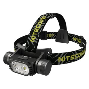 Налобный фонарь Nitecore HC68, 2000 люмен, 3500 мАч, 18650 USB, перезаряжаемый, фокусируемый, IP68, Водонепроницаемы, 2