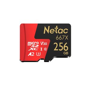 Netac P500 100 МБ/с Высокоскоростная карта памяти TF 64GB 128 ГБ 256 ГБ Карта памяти Micro SD Flash Карта Смарт-карта дл