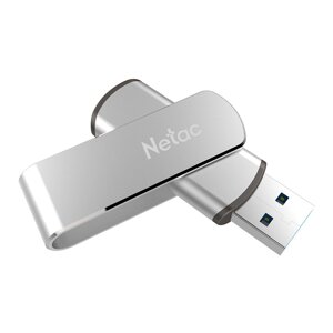 Нетак USB 3.0 Flash Привод Вращение на 360 ° USB-диск из алюминиевого сплава 32G 64G 128G 256G Портативный флэш-накопите