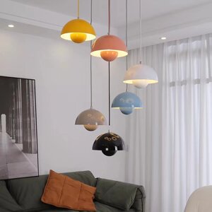 Nordic Modern Semicircular Кулон LED Потолочный светильник Идеально подходит для гостиной, бара или ресторана Датский Ди