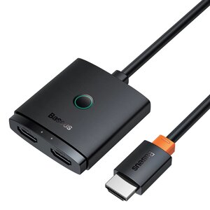 Переключатель Baseus 4K@60Hz HD HDMI-совместимый адаптер 2 в 1 HDMI-совместимый разветвитель для Xiaomi Mi TV Коробка PS
