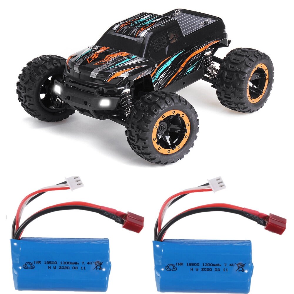 HBX 16889 Два Батарея 1/16 2.4G 4WD 45 км/ч Бесколлекторный RC Авто Светодиодный Полнопропорциональный внедорожник Модел - описание