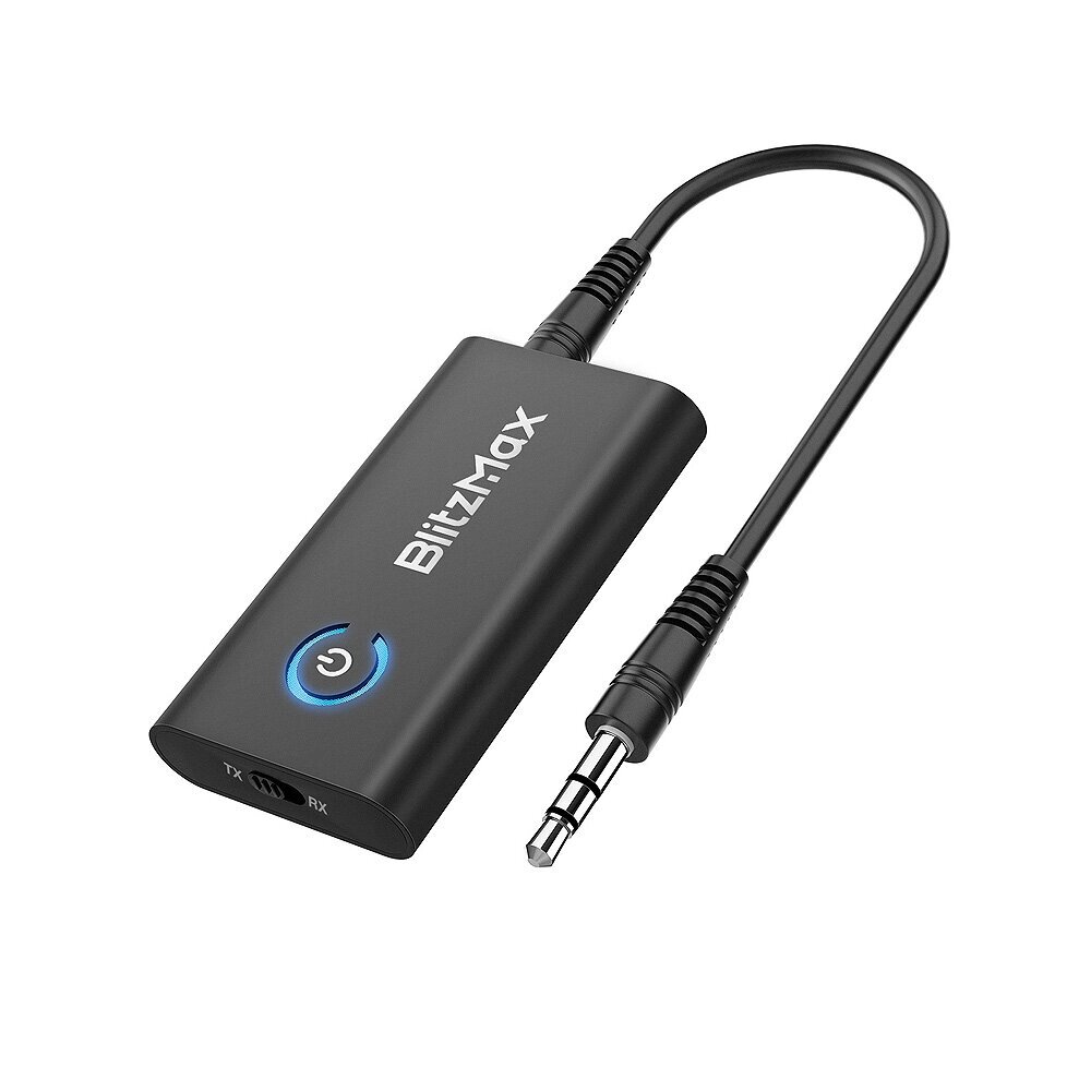 Blitz. Max BT05 Transmitter Receiver bluetooth V5.2 Apt Adaptive Low Latency HiFi Sound Dual Link Pairing 2 in 1 Audio Min - распродажа