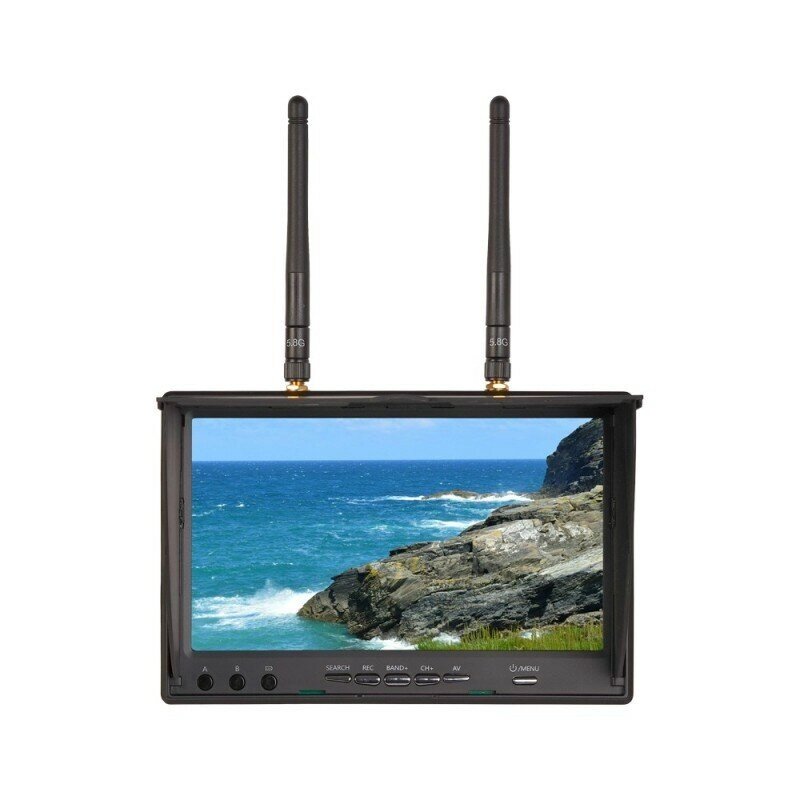 Foxeer LCD5802D 7&quot; 800*480 Монитор Видеорегистратор 5.8G 40CH Встроенный Приемник Батарея для RC Дрон - Узбекистан