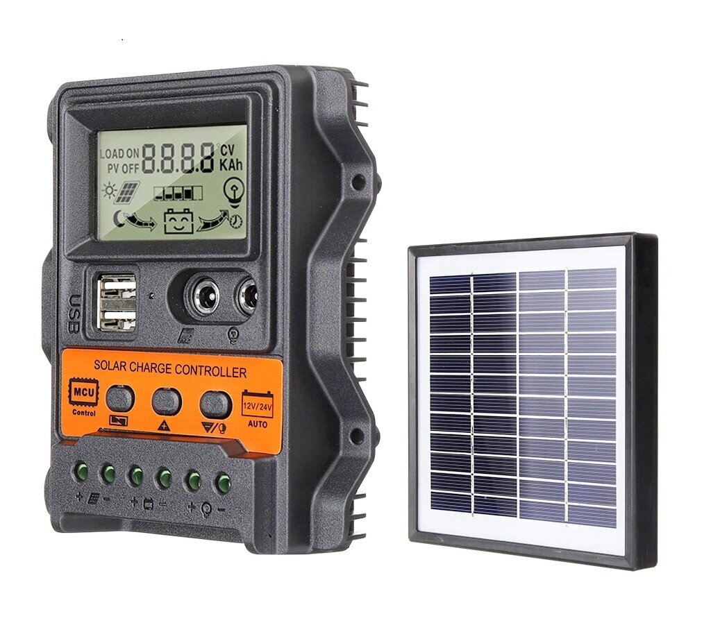 LCD Display 12V/24V 10A/20A/30A Input Солнечный контроллер заряда Auto Parameter Adjustable MPPT Solar Panel Regulatили - Узбекистан