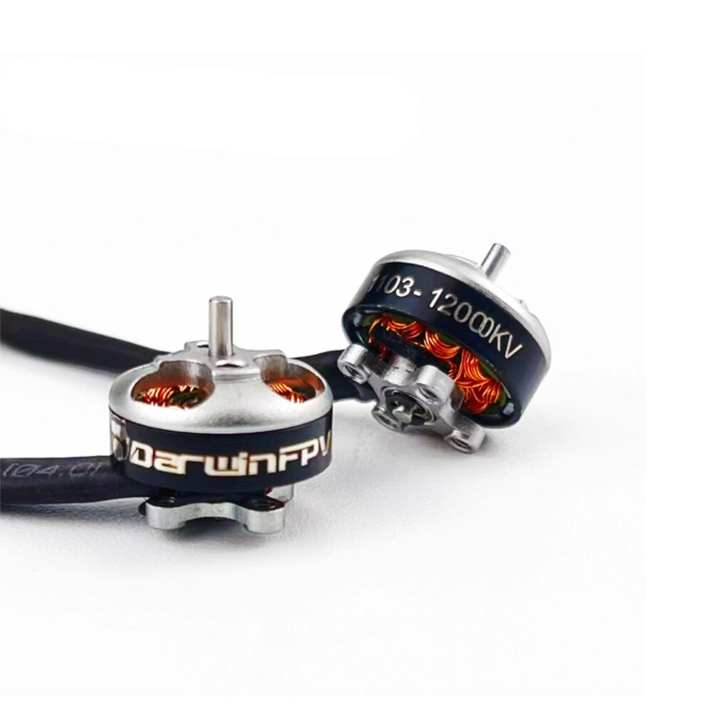 Darwinfpv 1103 8000KV 12000KV 1-2S Бесколлекторный мотор Вал 1,5 мм для Tiny. Ape / Whoop75 и 18650 FPV Дрон RC Racing - Узбекистан