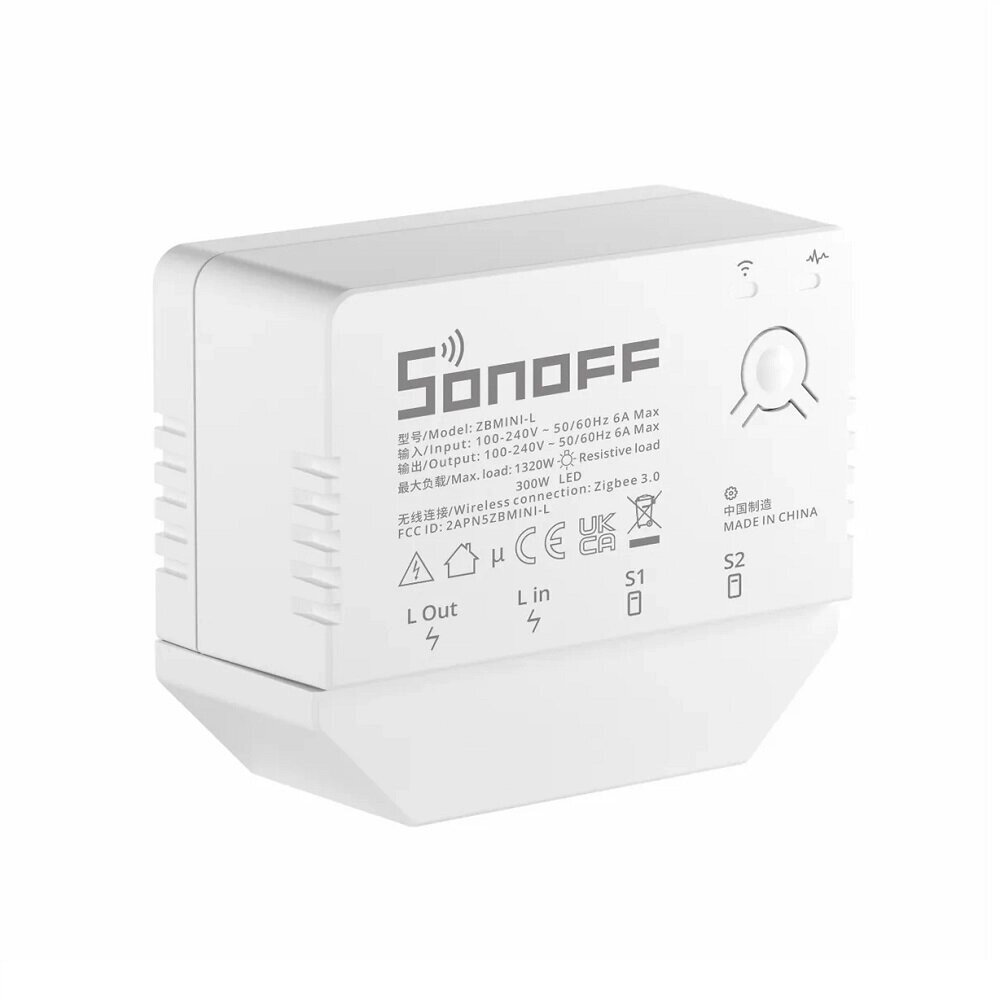 SONOFF ZBMINI-L Zb 3.0 1Gang Smart Switch Module Нет нейтрального Провод Требуется переключатель Совместимость с Alexa G - характеристики