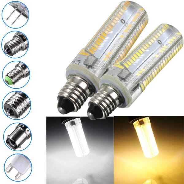 E17 / E11 / E12 / E14 / BA15d / G4 / G9 3.5 Вт 152 SMD 3014 с регулируемой яркостью теплый белый / белый кукуруза свет л - характеристики