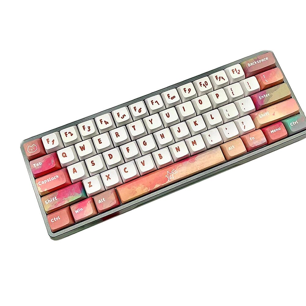 Тема Rainbow Candy XDA Механический Клавиатура Крышки для 61/68/87/100/980/108/75 Клавиатура - особенности