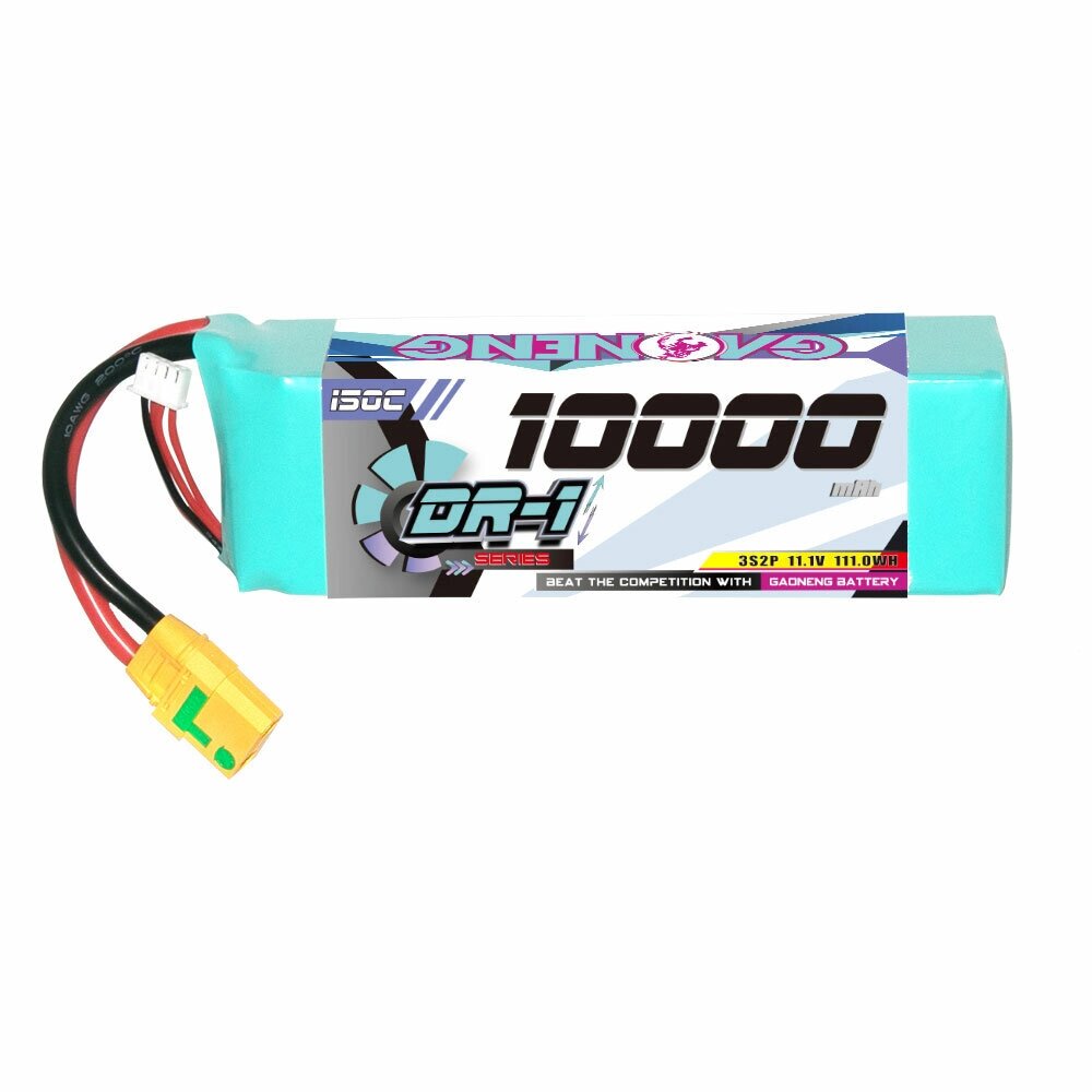 Gaoneng 11,1 В 10000 мАч 150C 3S LiPo Батарея XT60/XT90S штекер для радиоуправляемых автомобилей 1/8 - доставка