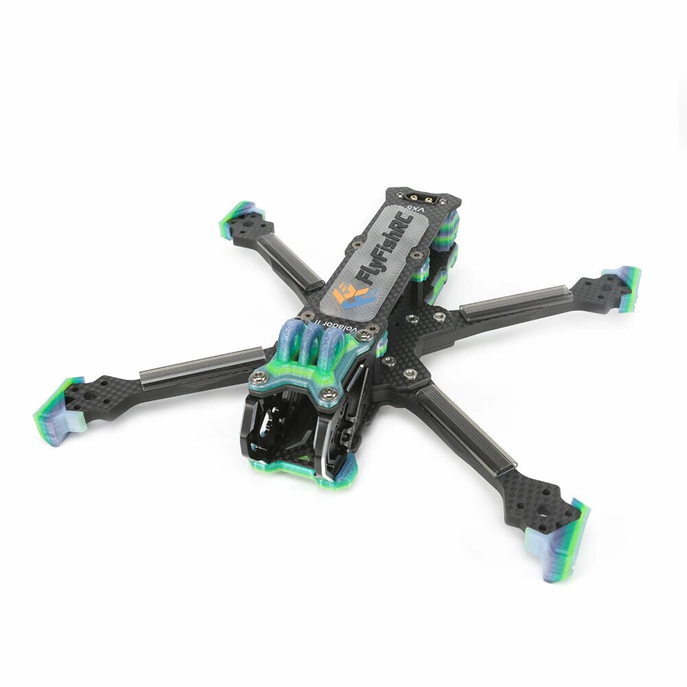 Fly. Fish. RC Volador II VX5 / ВД5 V2 Колесная база 225 мм T700 Carbon Fibre 5 дюймов Рама Deadcat Freestyle Набор Опора DJI - Узбекистан