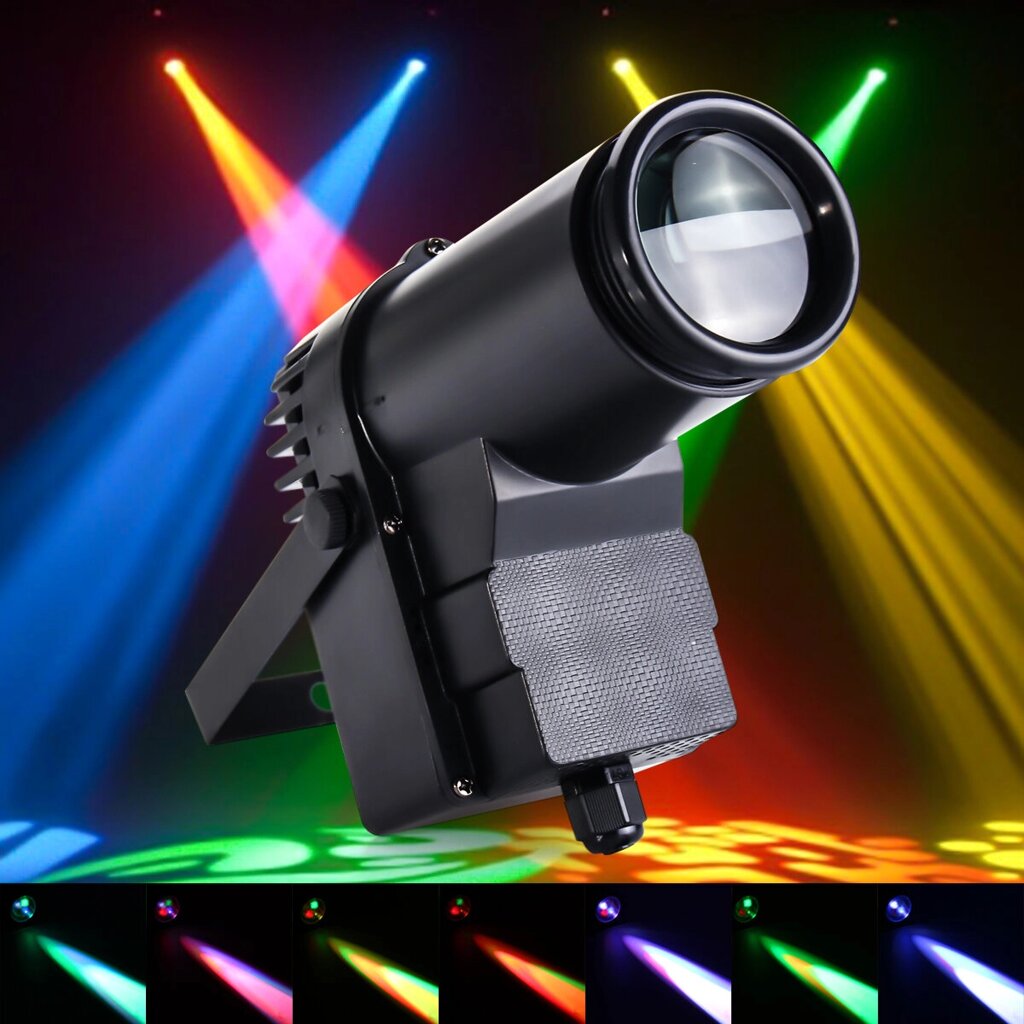 30W RGBW LED DMX512 stage light pinspot beam spotlight 6CH для DJ DISCO party KTV - отзывы