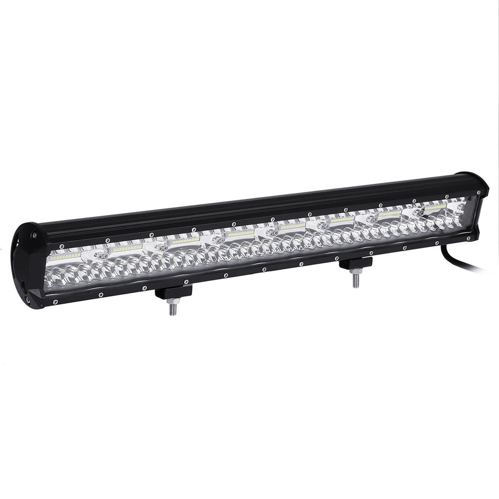 10-30V 23-дюймовый светодиодный светильник Tri-row Work Light Bar Combo + крепление номерного знака бампера с кронштейно - Узбекистан